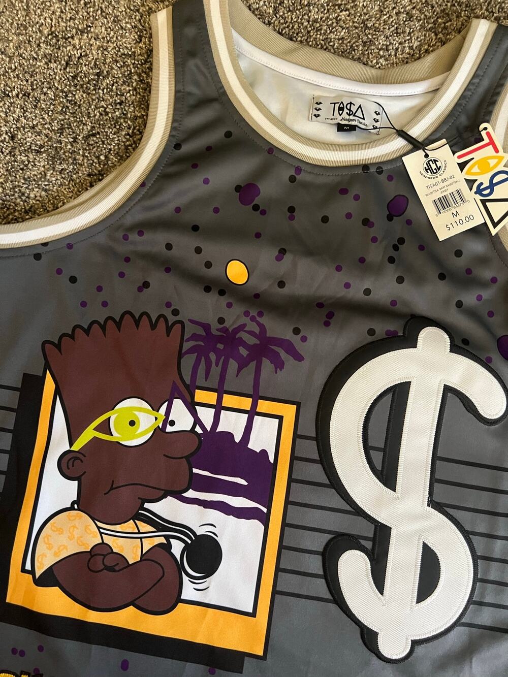Headgear Classics Medium Bart Simpson BB Jersey (NWT)